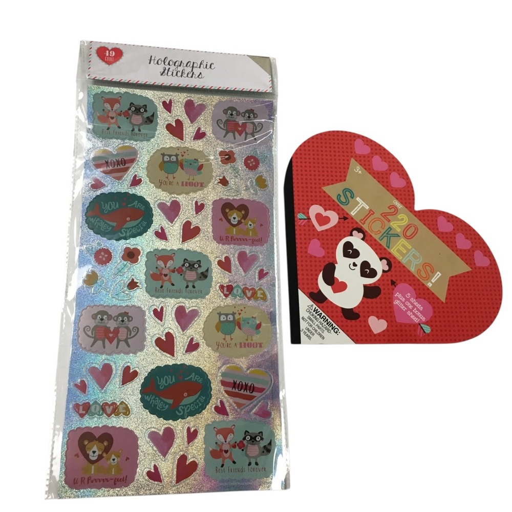 Valentine’s Stickers 269+ Total Pandas Hearts Elephants Owls Whale Foxes Monkeys